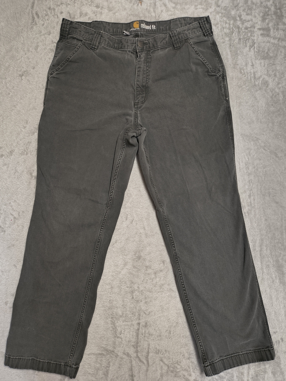 Carhartt Relaxed Fit Men's Dark Gray Work Chinos